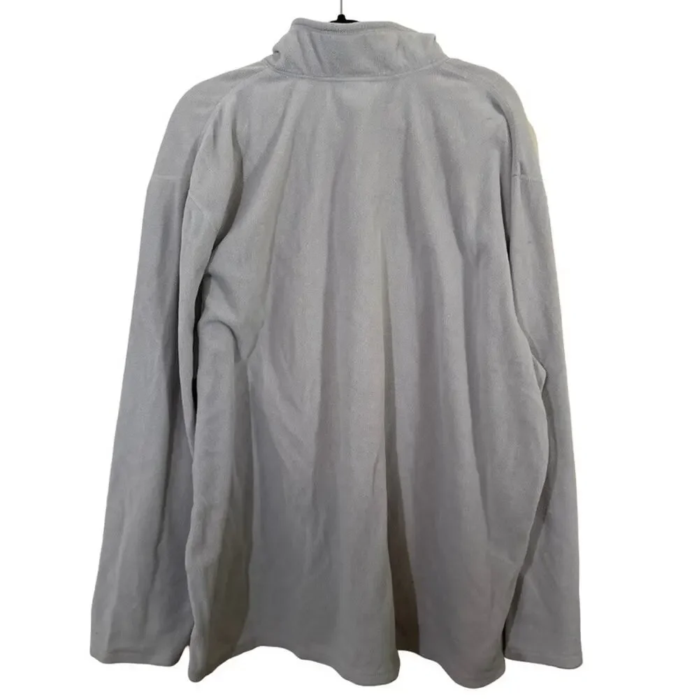 The North Face Mens Gray 1/4 Zip Fleece Long Sleeve Sweatshirt Pullover XXXL /3X